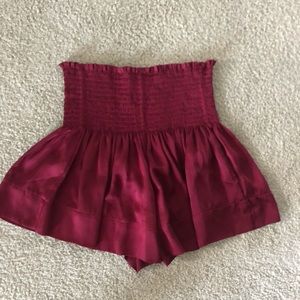XS Maroon Koch shorts.